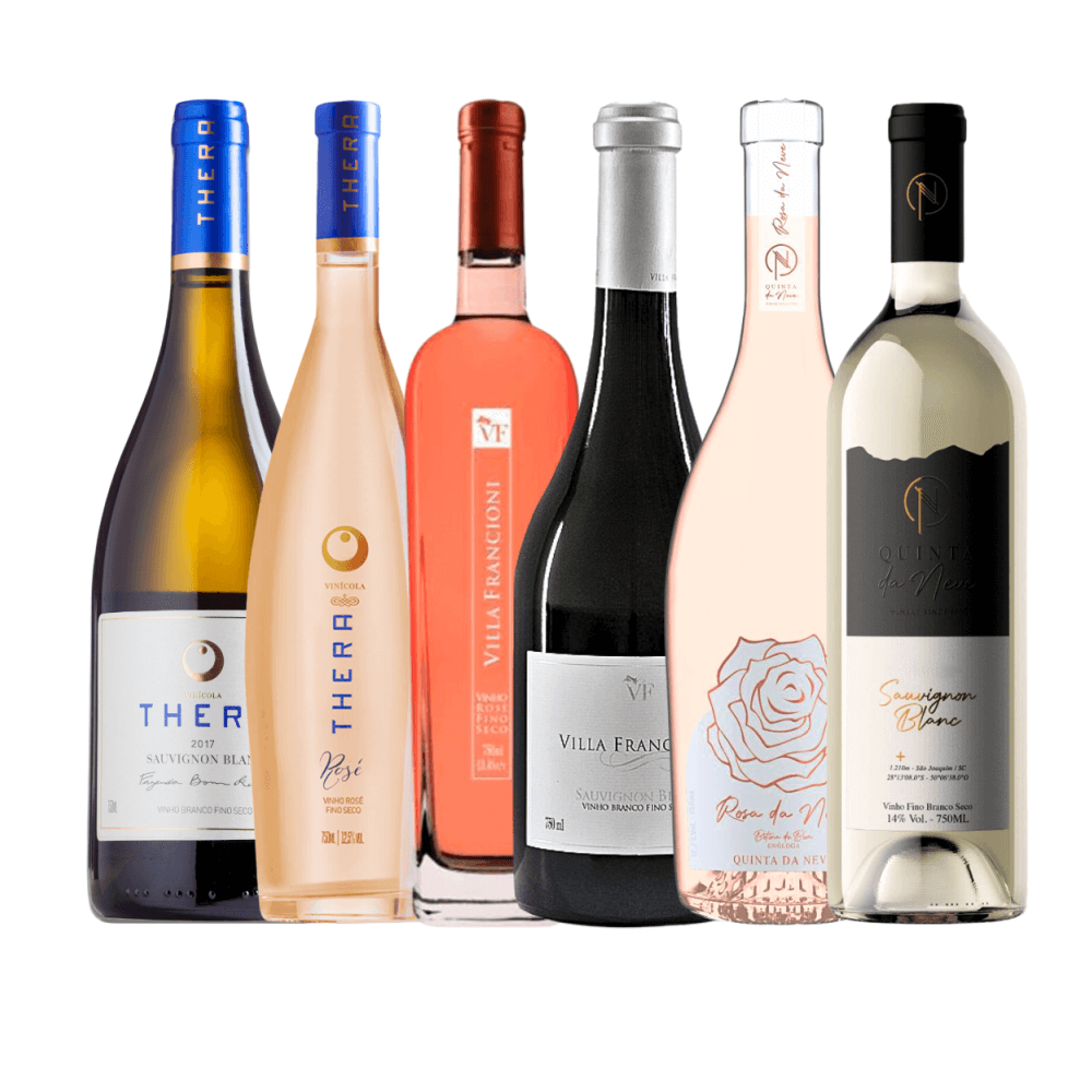 Combo Brancos e Rosés Brasileiros - 6 Unidades