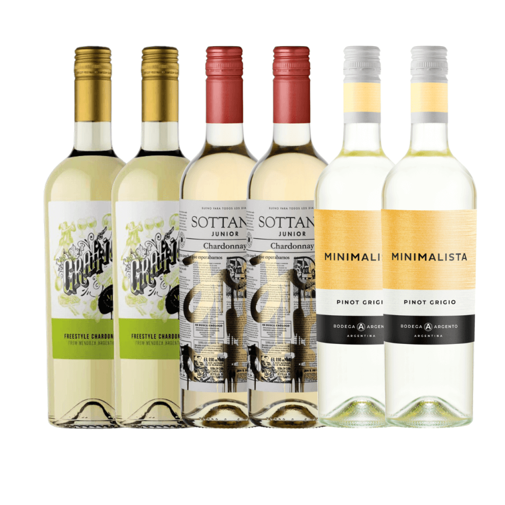 Combo Vinhos Brancos Argentinos - 6 Unidades