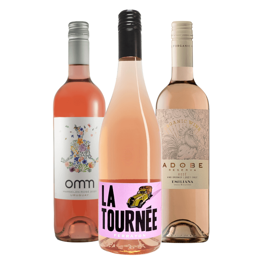 Combo Vinhos Rosés: Uruguai, França, Chile