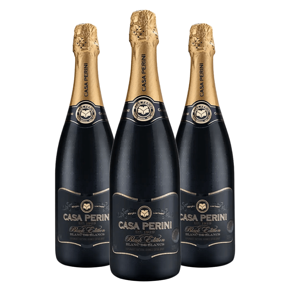 Espumante Casa Perini Extra Brut Black Edition - 3 Unidades