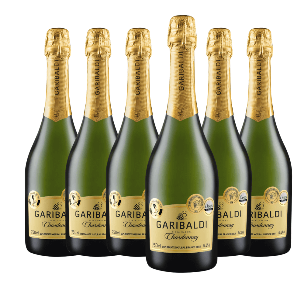 Espumante Garibaldi Brut Chardonnay - 6 Unidades