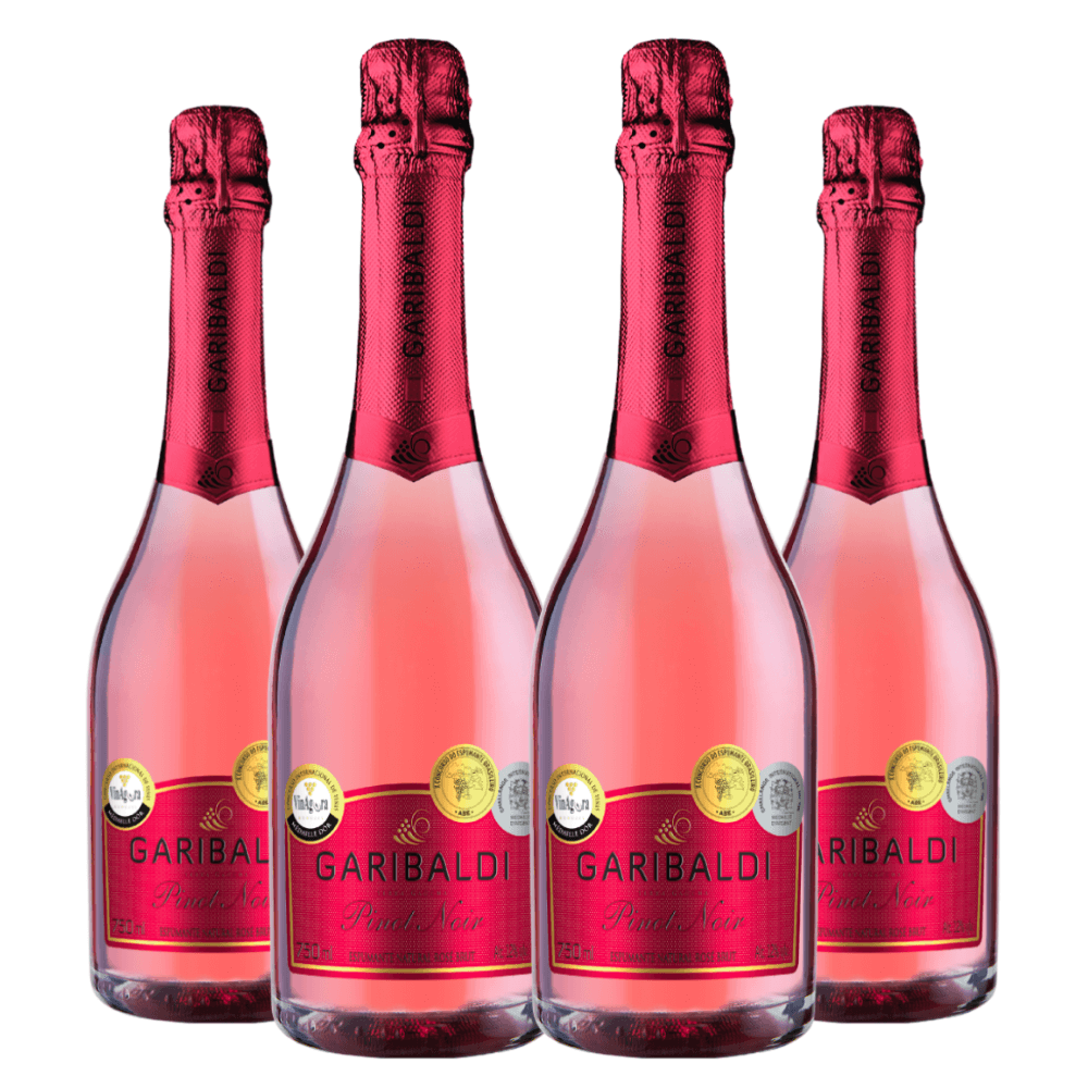 Espumante Garibaldi Brut Rosé Pinot Noir - 4 Unidades