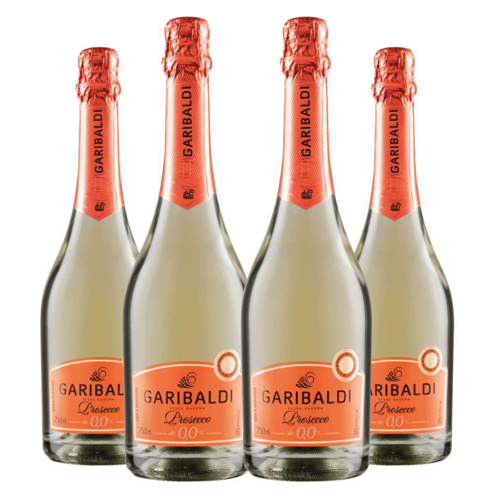 Espumante Garibaldi Prosecco Zero Álcool - 4 Unidades