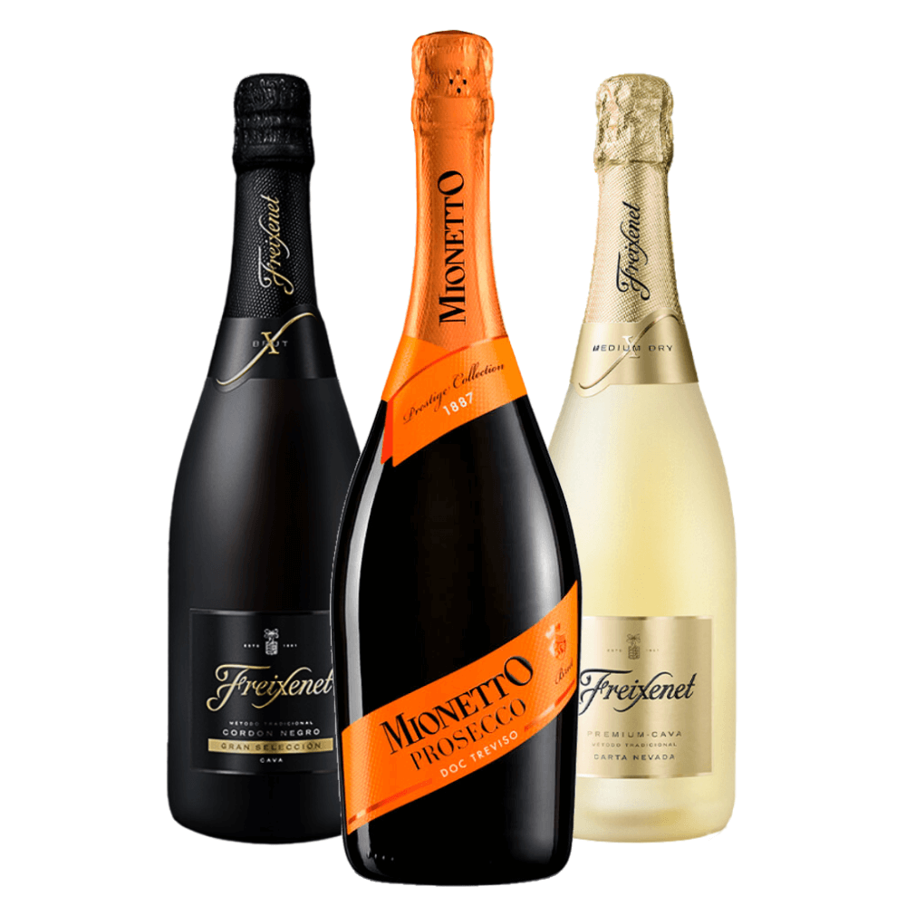 Kit Espumantes Freixenet e Prosecco Mionetto