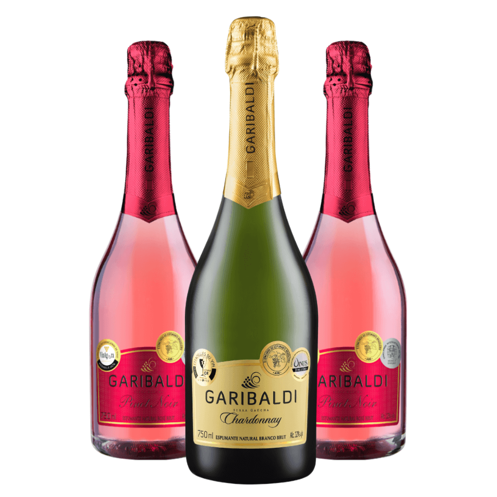 Kit Espumantes Garibaldi Brut Pinot Noir e Chardonnay