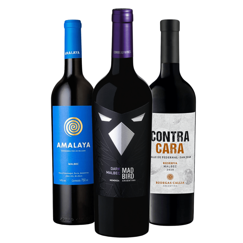Kit Malbecs Argentinos: Amalaya, Mad Bird, Callia