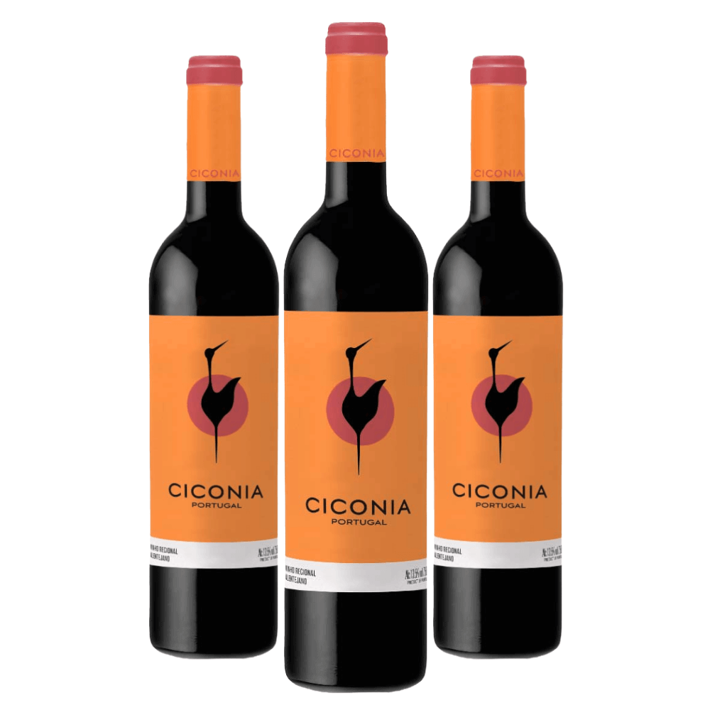 Kit Vinho Ciconia Alentejo Tinto - 3 Unidades