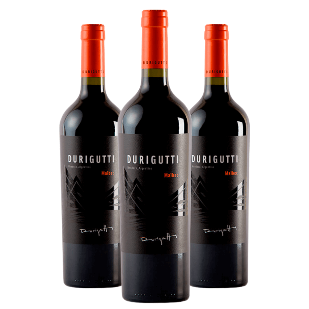Kit Vinho Durigutti Clásico Malbec 2019 - 3 Unidades