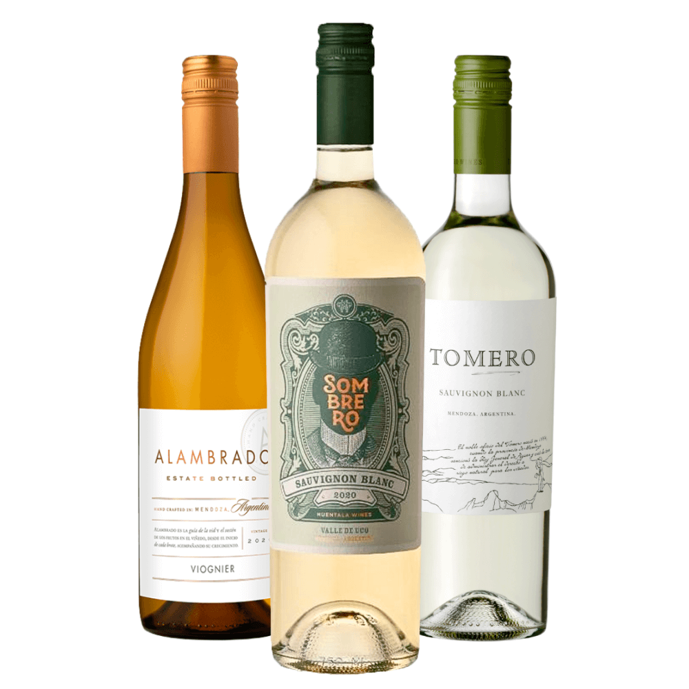 Kit Vinhos Brancos: Alambrado, Huentala, Tomero