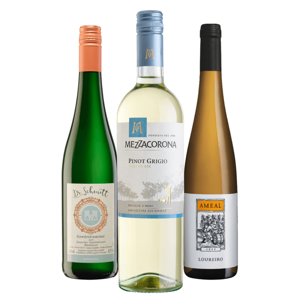 Kit Vinhos Brancos: Alemanha, Itália, Portugal