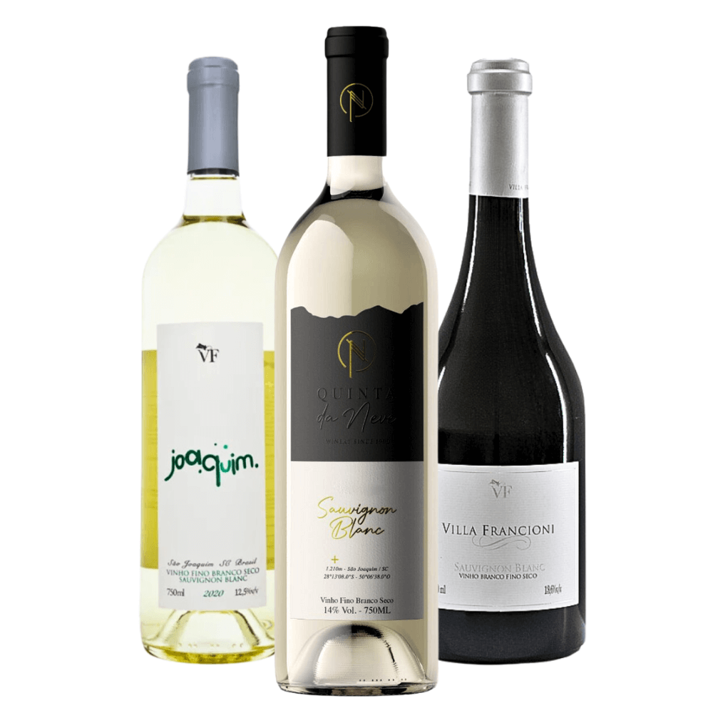 Kit Vinhos Brancos Brasileiros: Joaquim, Quinta da Neve, VF
