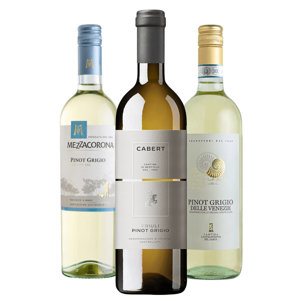 Kit Vinhos Brancos Italianos Pinot Grigio - 3 Unidades