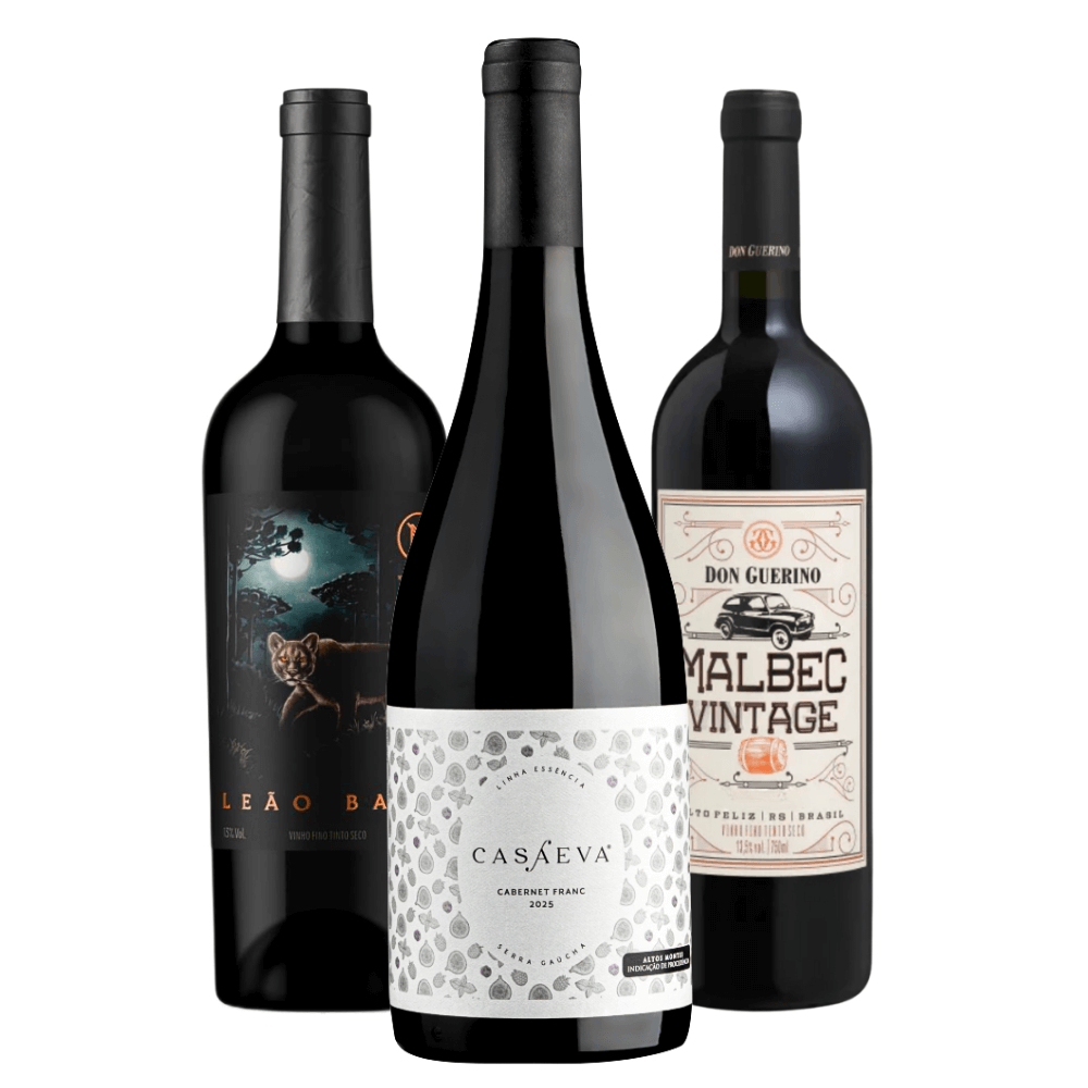 Kit Vinhos Brasileiros: Quinta da Neve, Casa Eva, Don Guerino