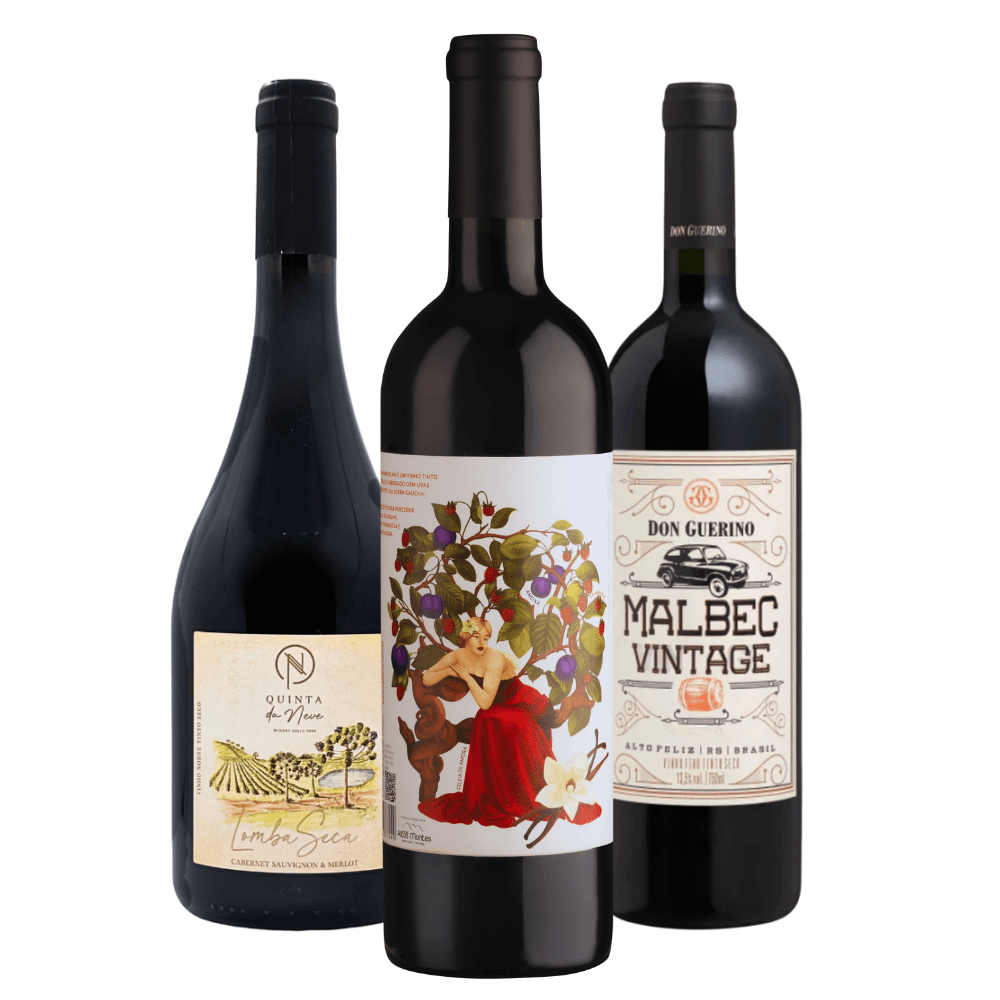 Kit Vinhos Brasileiros: Quinta da Neve, Casa Eva, Don Guerino