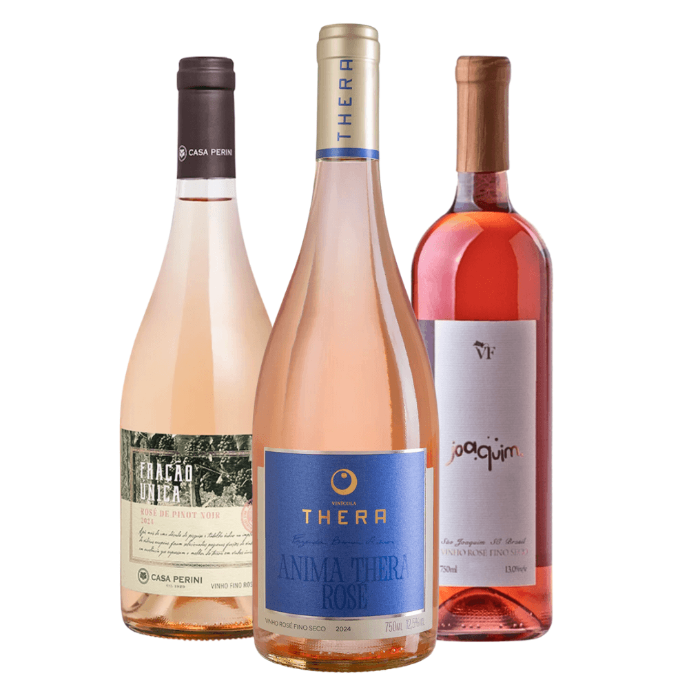 Kit Vinhos Brasileiros Rosé - 3 Unidades
