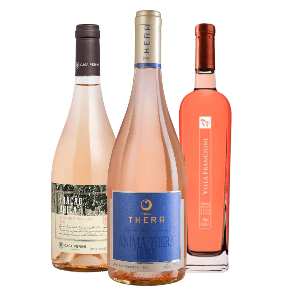 Kit Vinhos Brasileiros Rosé - 3 Unidades