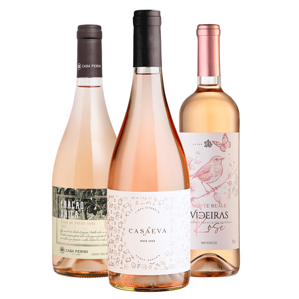 Kit Vinhos Brasileiros Rosé - 3 Unidades