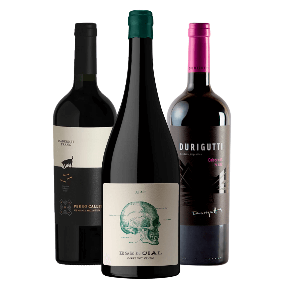 Kit Vinhos Cabernet Franc: Mosquita Muerta, Esencial, Durigutti