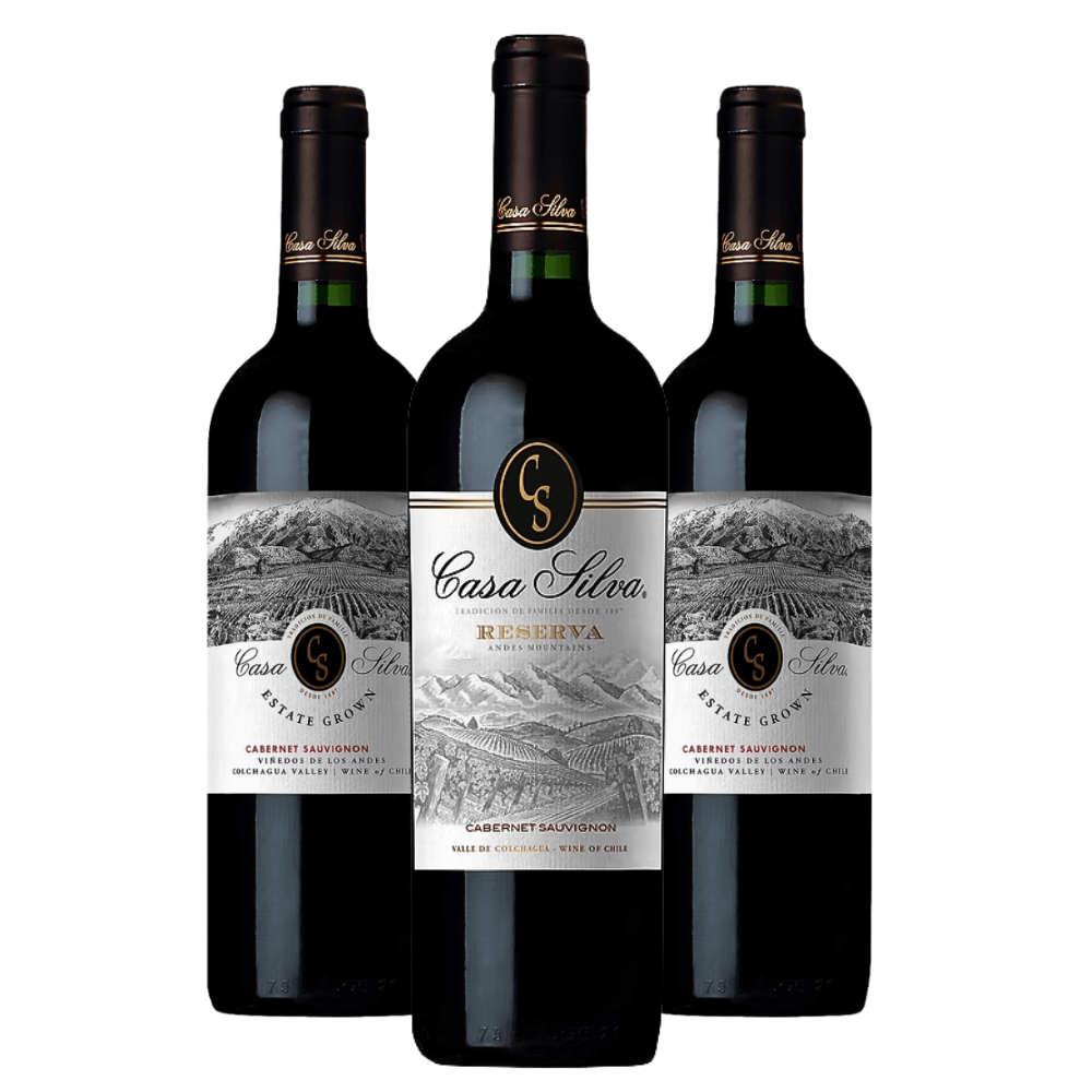 Kit Vinhos Casa Silva Cabernet Sauvignon - 3 Unidades