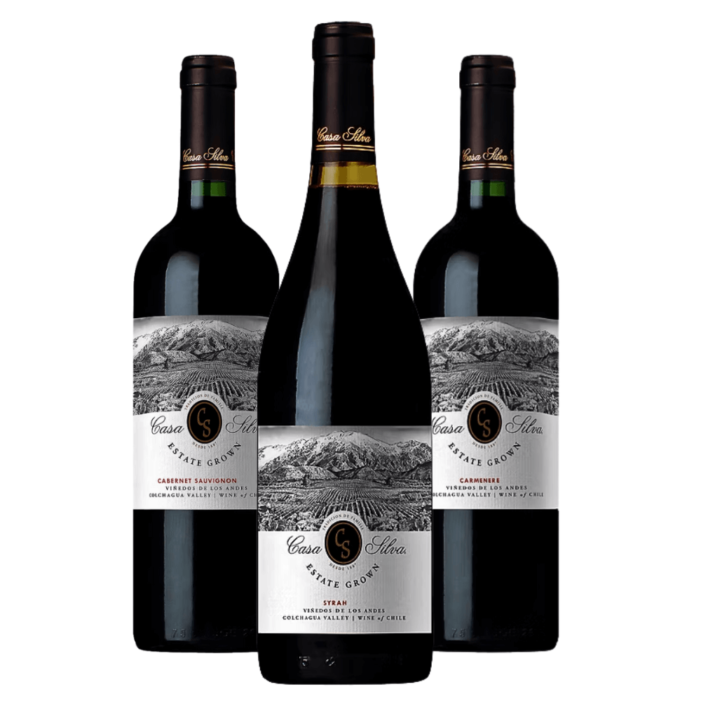 Kit Vinhos Casa Silva Estate Grown: Cabernet Sauvignon, Syrah, Carmènére
