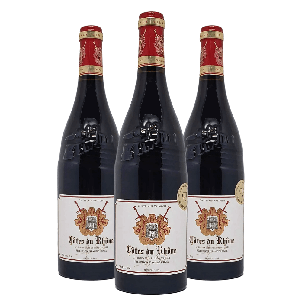 Kit Vinhos Châtelain Valmont Côtes Du Rhône - 3 Unidades