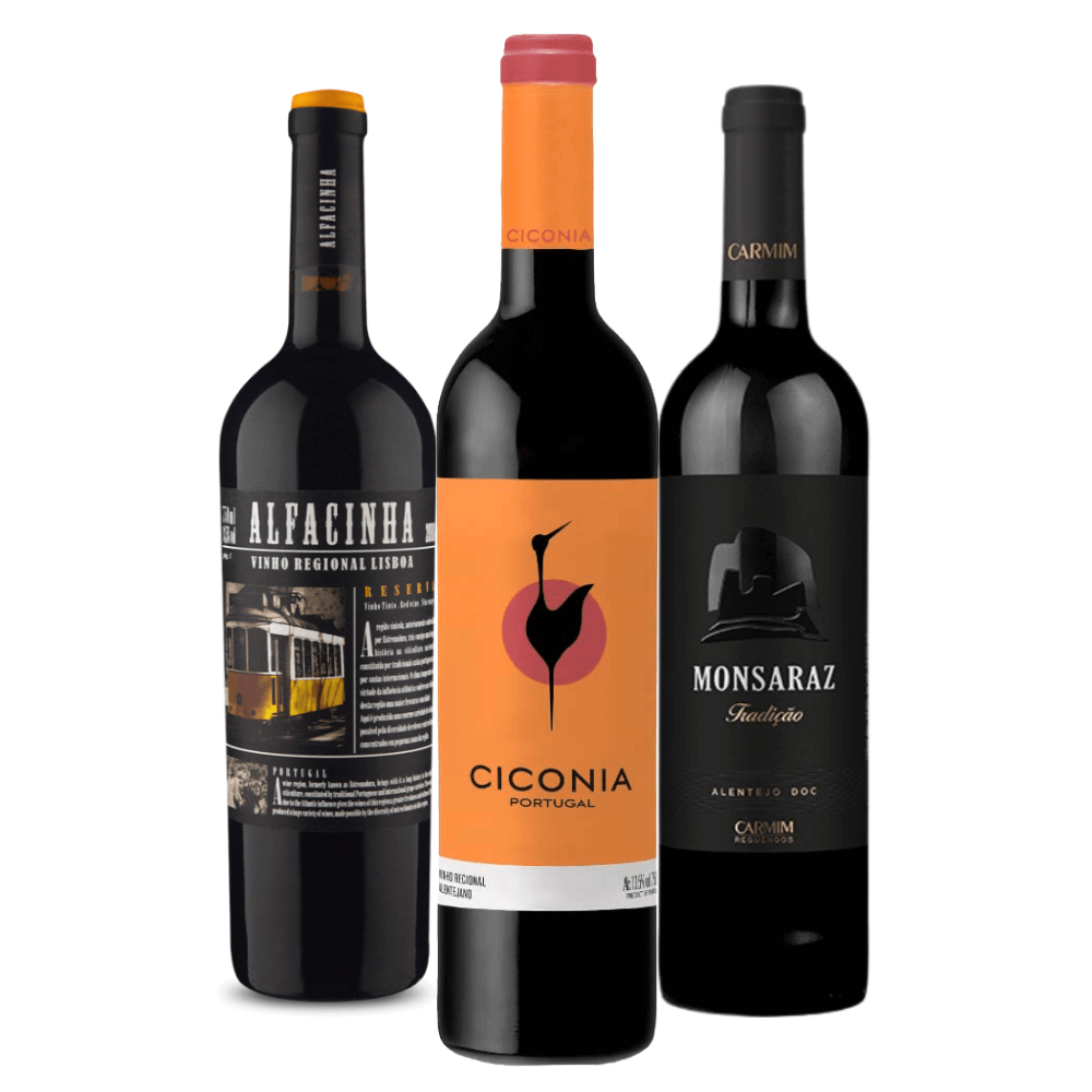 Kit Vinhos Experiência Portuguesa: Alfacinha, Monsaraz, Ciconia