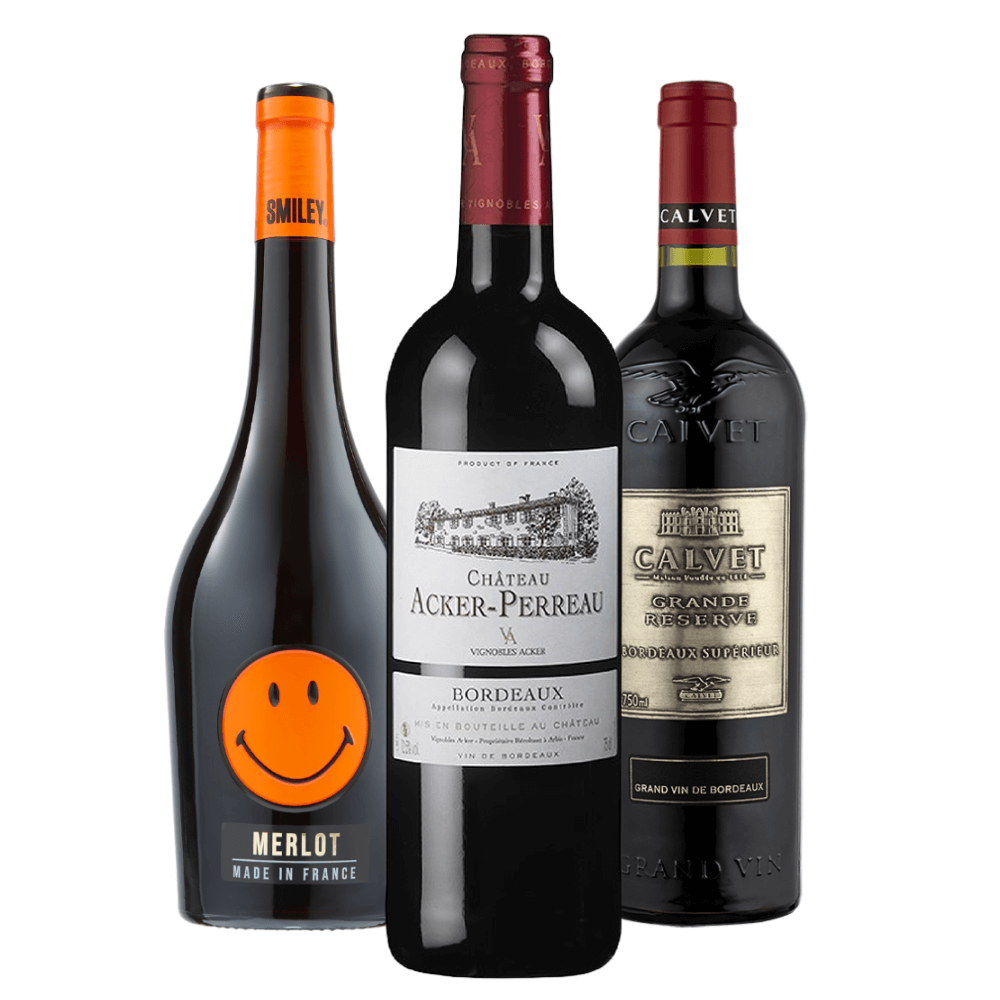 Kit Vinhos Franceses: Smiley, Acker-Perreau, Calvet