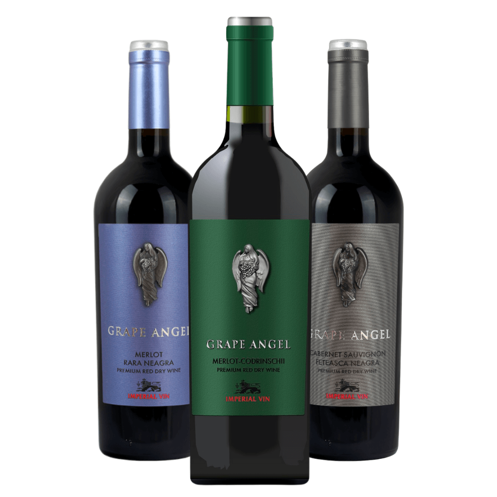 Kit Vinhos Grape Angel Moldávia - 3 Unidades 