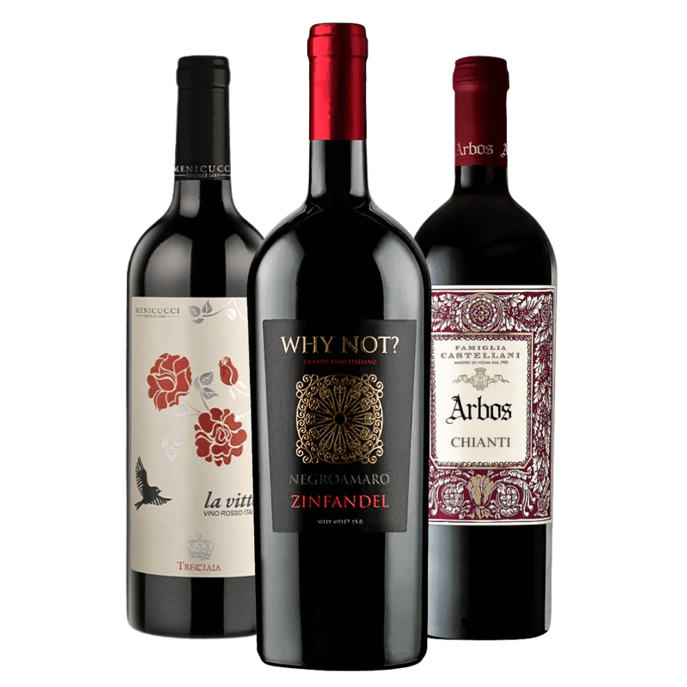 Kit Vinhos Italianos: La Vitto, Why Not?, Arbos Chianti