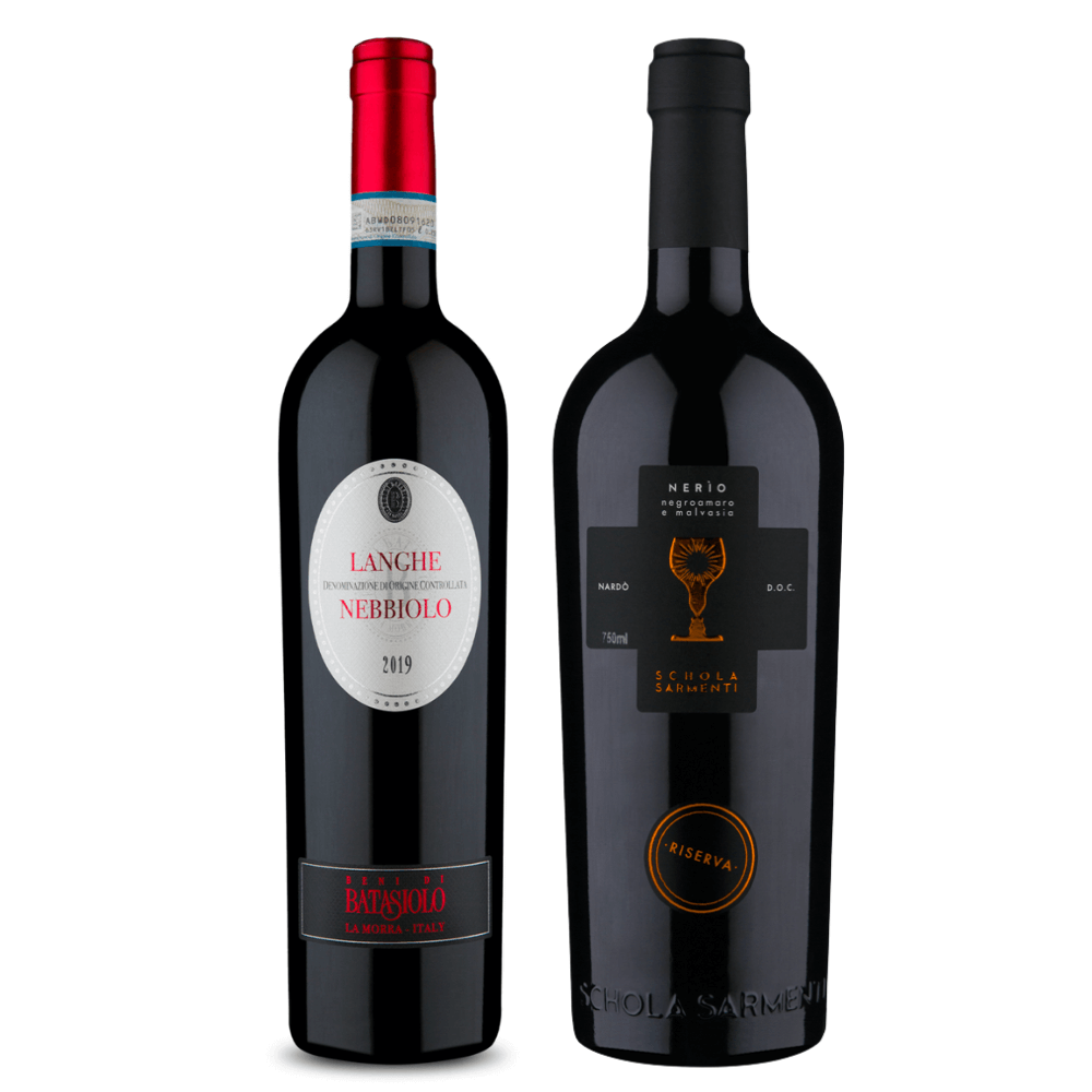 Kit Vinhos Italianos: Nebbiolo, Negroamaro / Malvasia