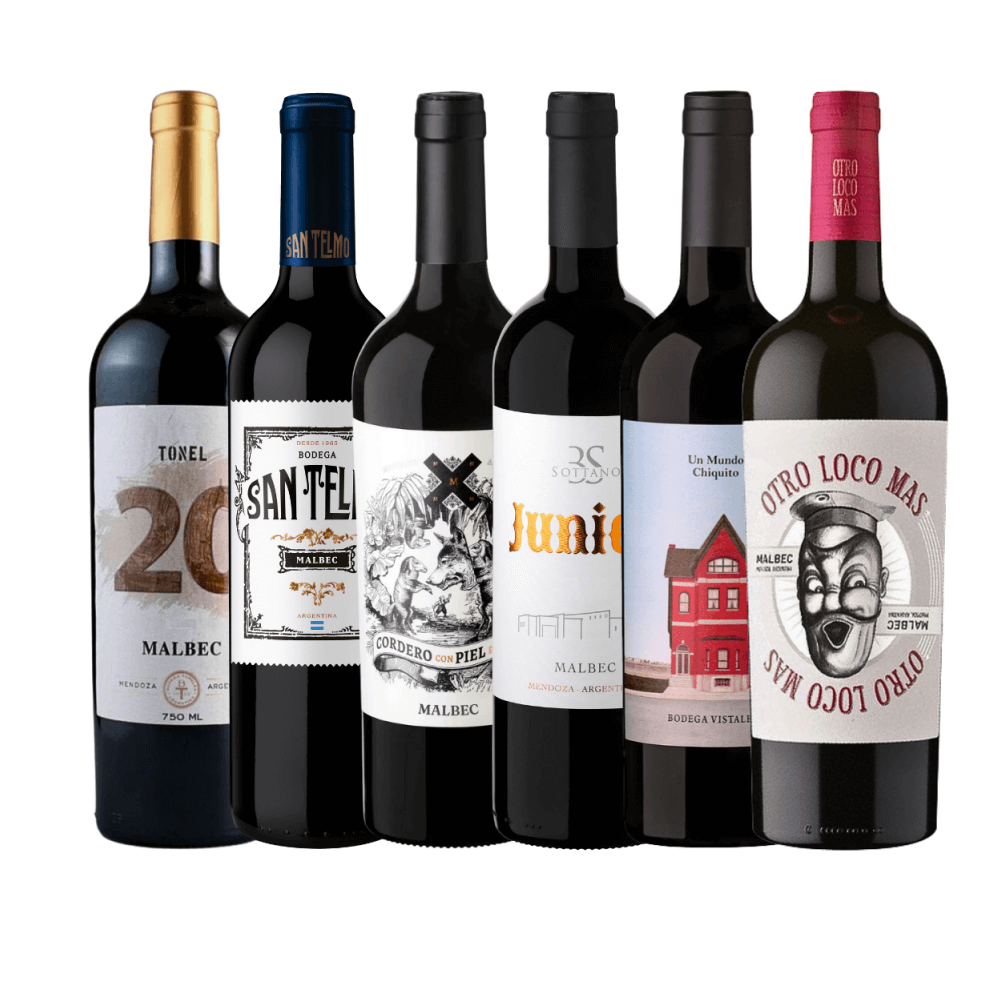 Kit Vinhos Malbec Argentina - 6 Unidades