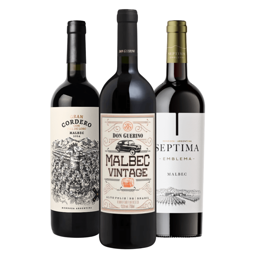 Kit Vinhos Malbec: Gran Cordero, Don Guerino, Septima