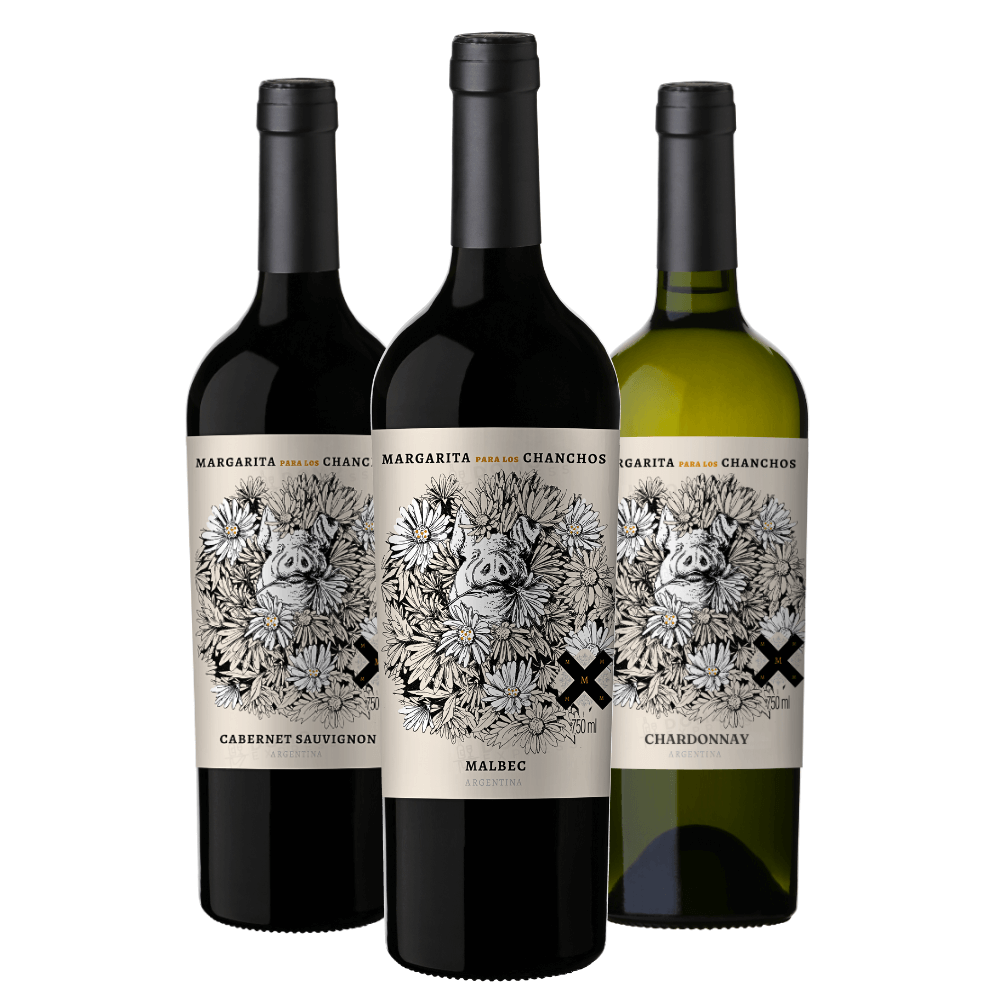 Kit Vinhos Margarita para Los Chanchos - 3 Unidades