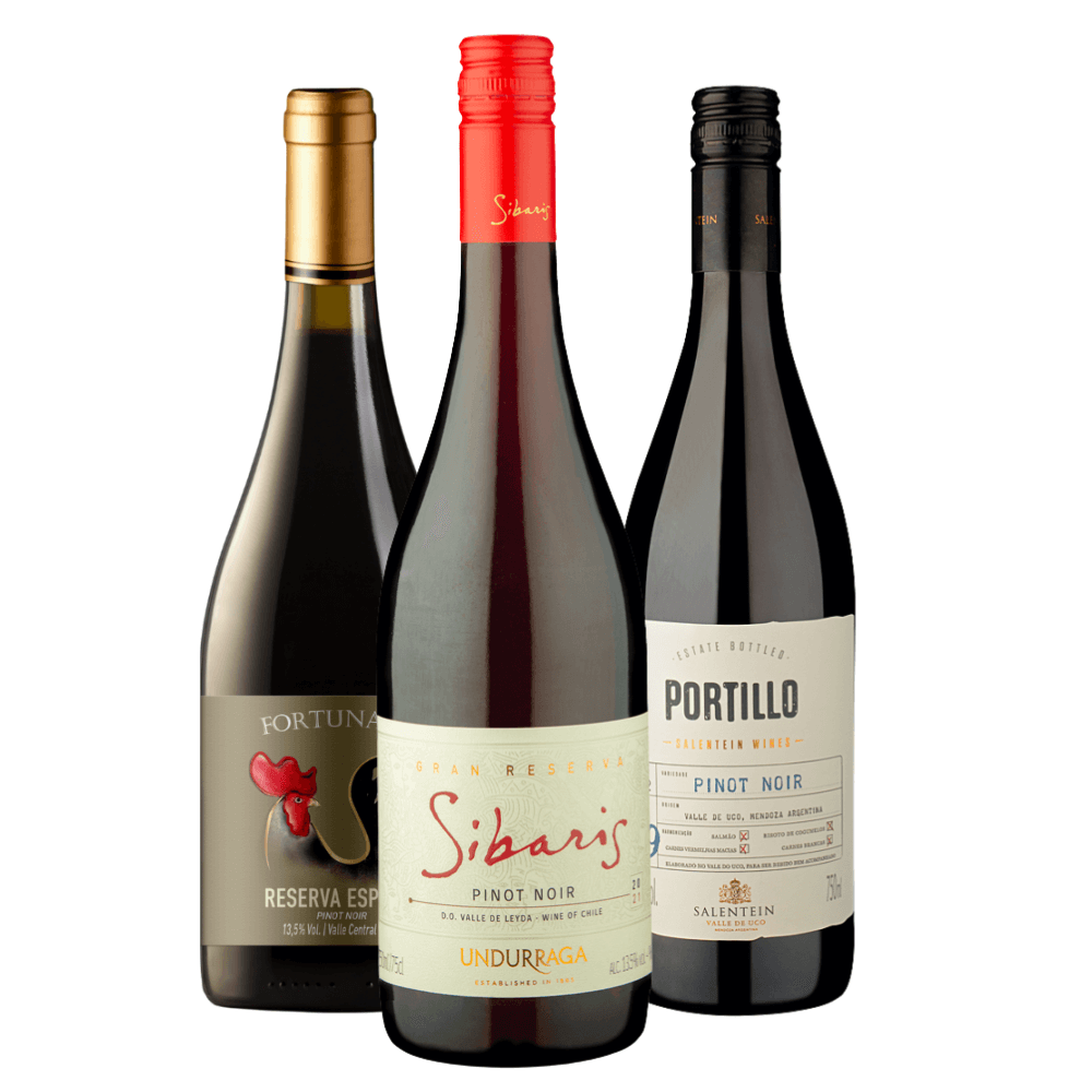 Kit Vinhos Pinot Noir: Fortunatus, Sibaris, Portillo