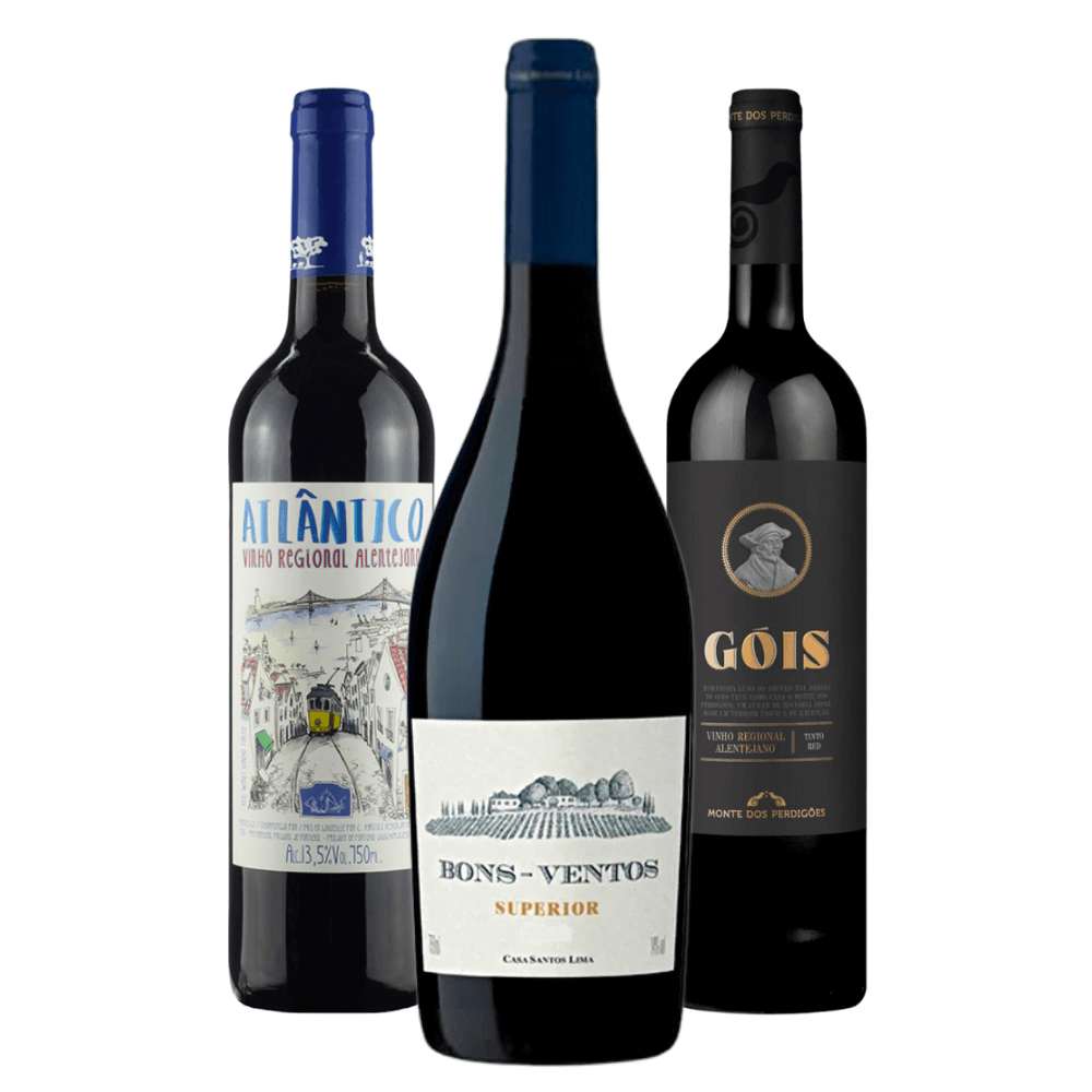 Kit Vinhos Portugal: Atlântico, Bons Ventos Superior, Góis