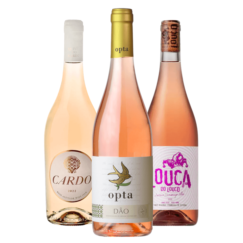 Kit Vinhos Portugal Rosé: Cardo, Opta, Louca