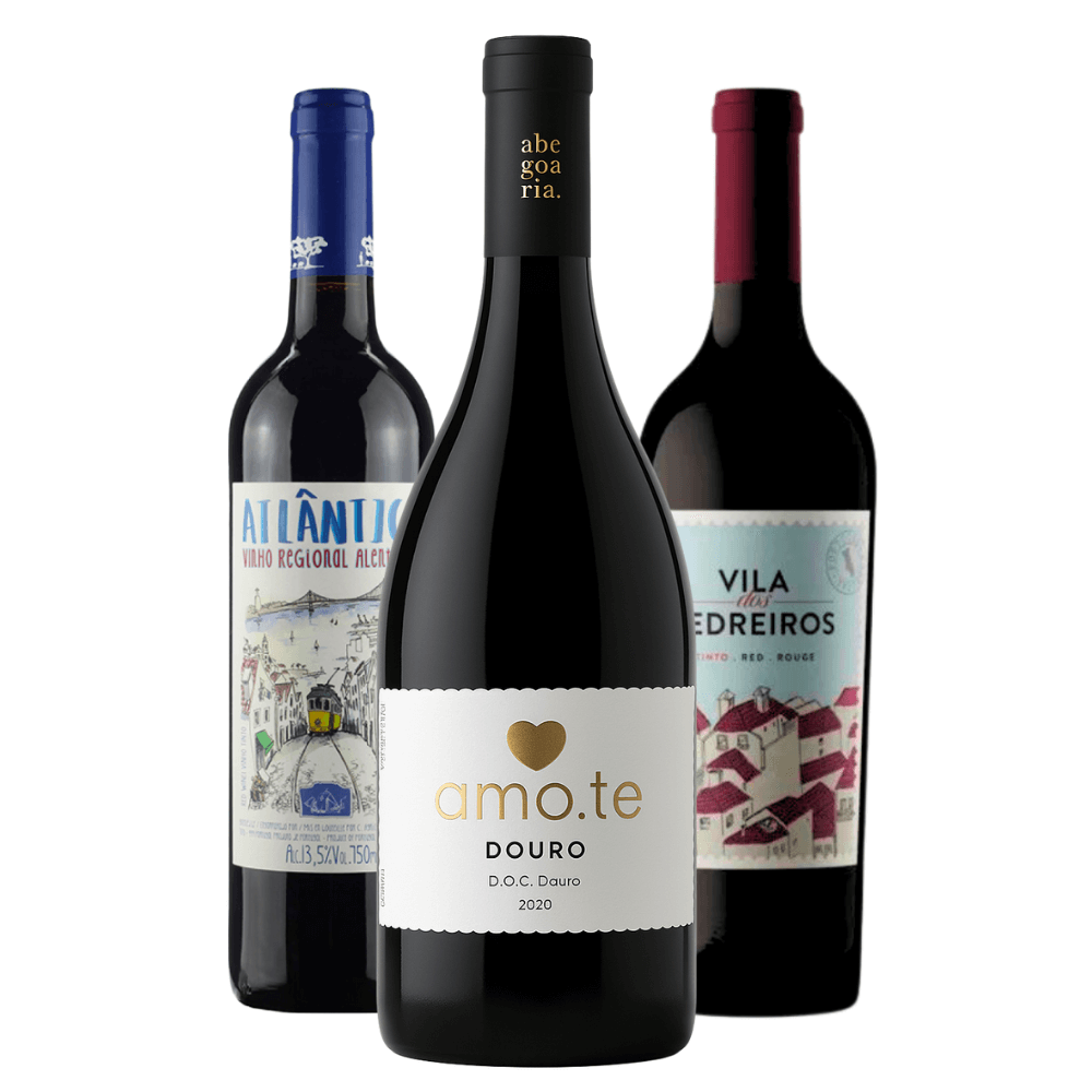 Kit Vinhos Portugueses: Atlântico, Amo.te, Vila de Pedreiros