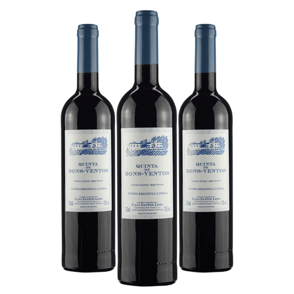 Kit Vinhos Portugueses Quinta de Bons Ventos - 3 Unidades
