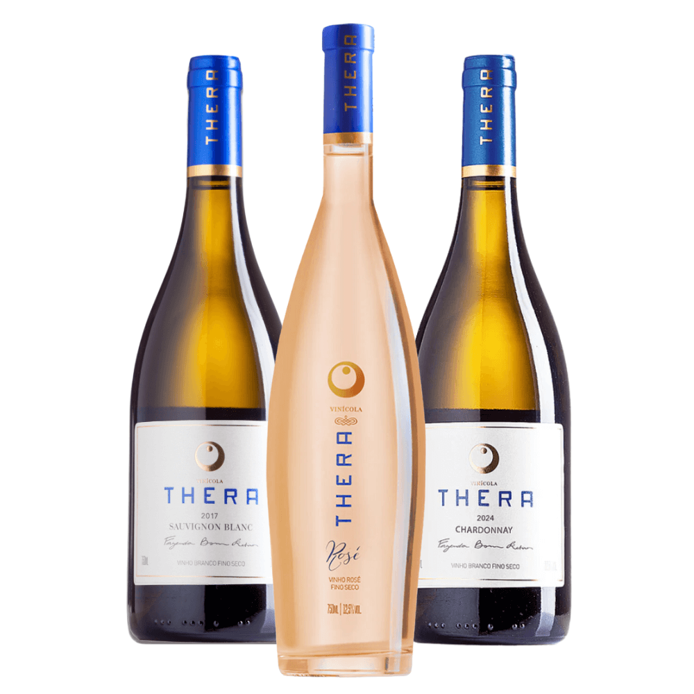 Kit Vinhos Refrescantes Thera: Sauvignon Blanc, Rosé, Chardonnay