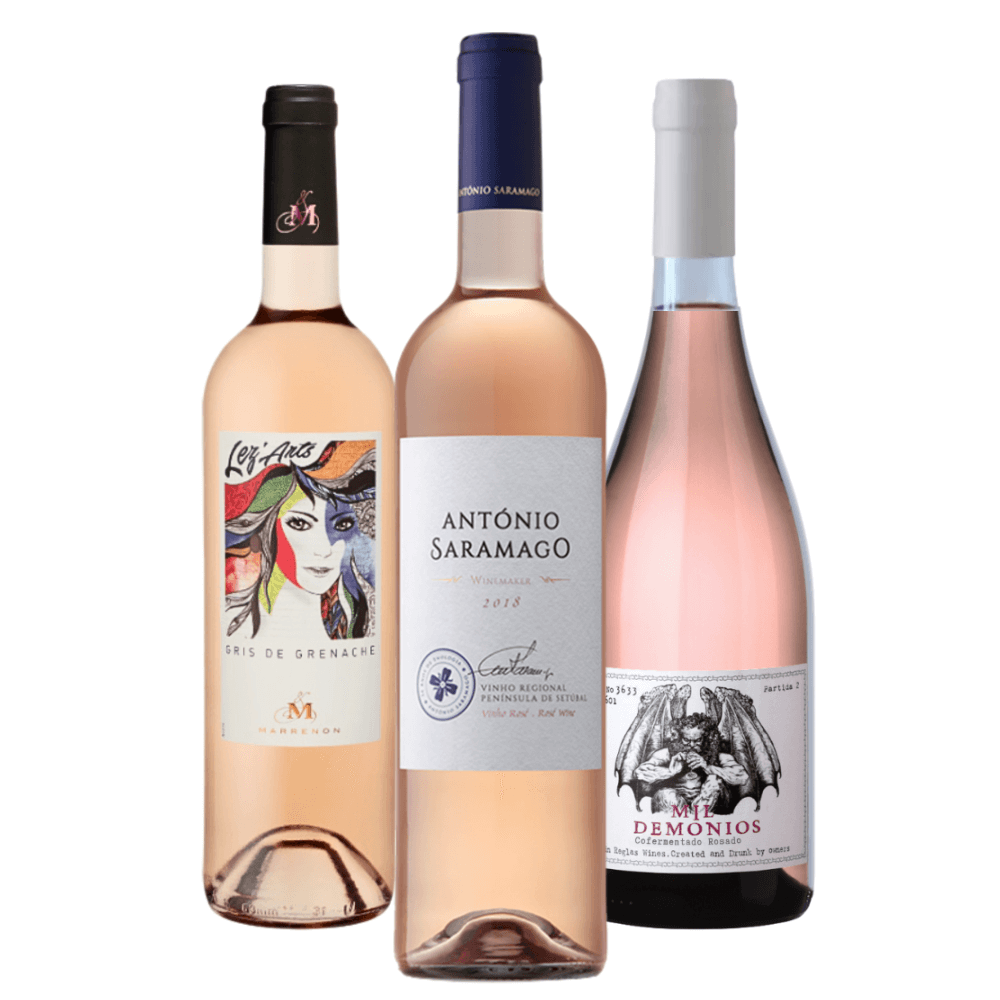 Kit Vinhos Rosés: França, Portugal, Argentina