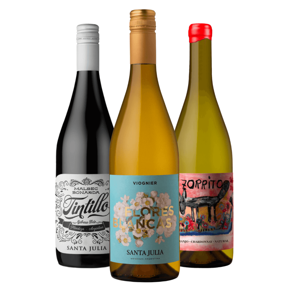 Kit Vinhos Santa Julia: Tintillo, Flores Blancas, El Zorrito