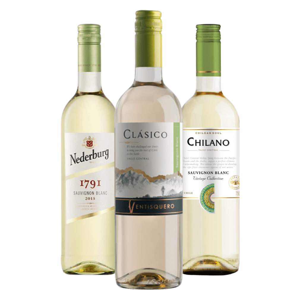 Kit Vinhos Sauvignon Blanc: Nederburg + Ventisquero + Chilano