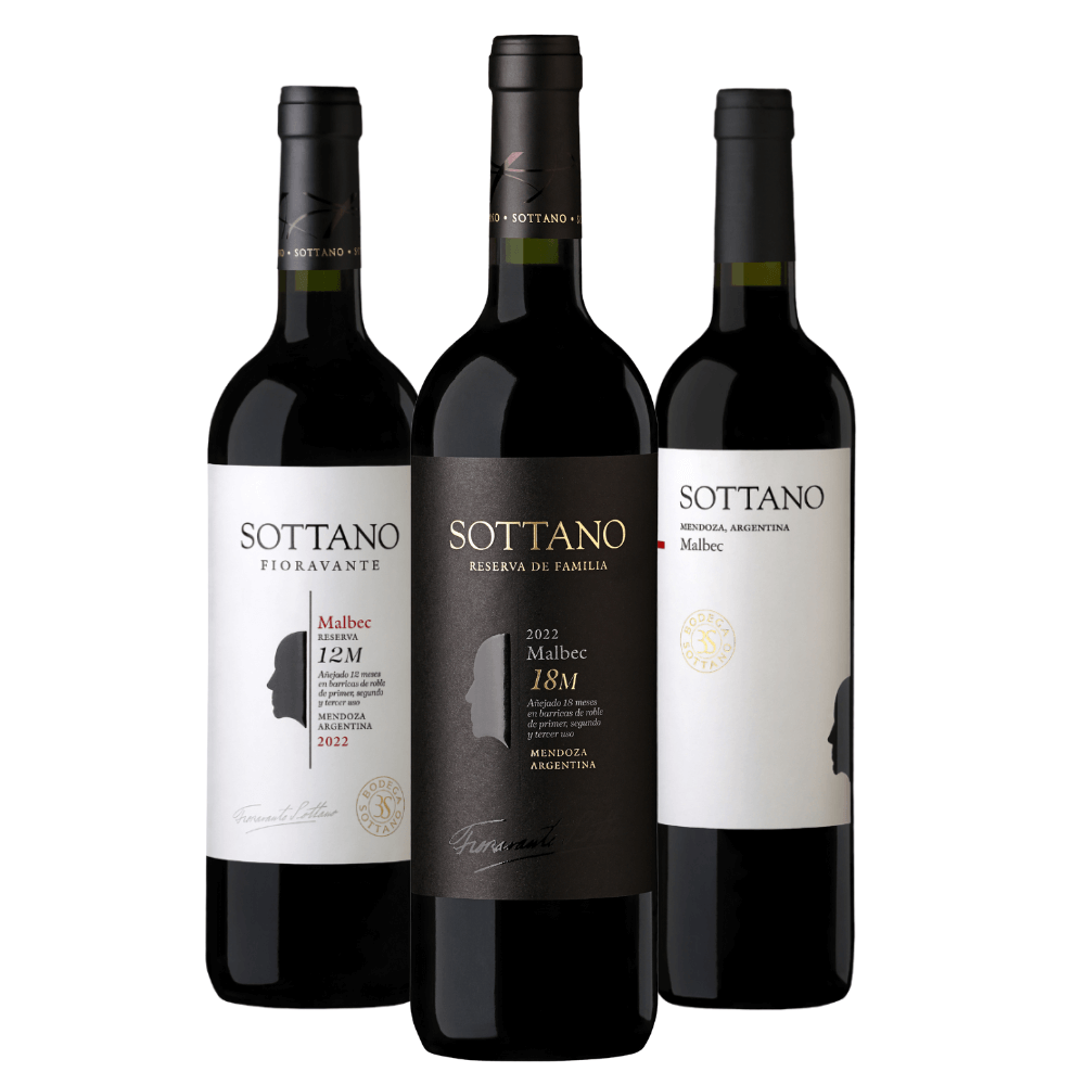 Kit Vinhos Sottano Malbec - 3 Unidades