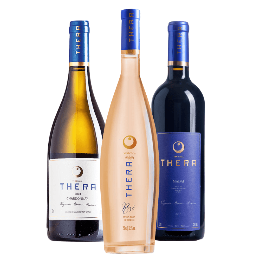 Kit Vinhos Thera: Chardonnay, Rosé, Madai