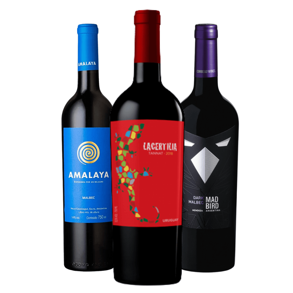 Kit Vinhos Tintos: Amalaya, Lacertilla, Mad Bird