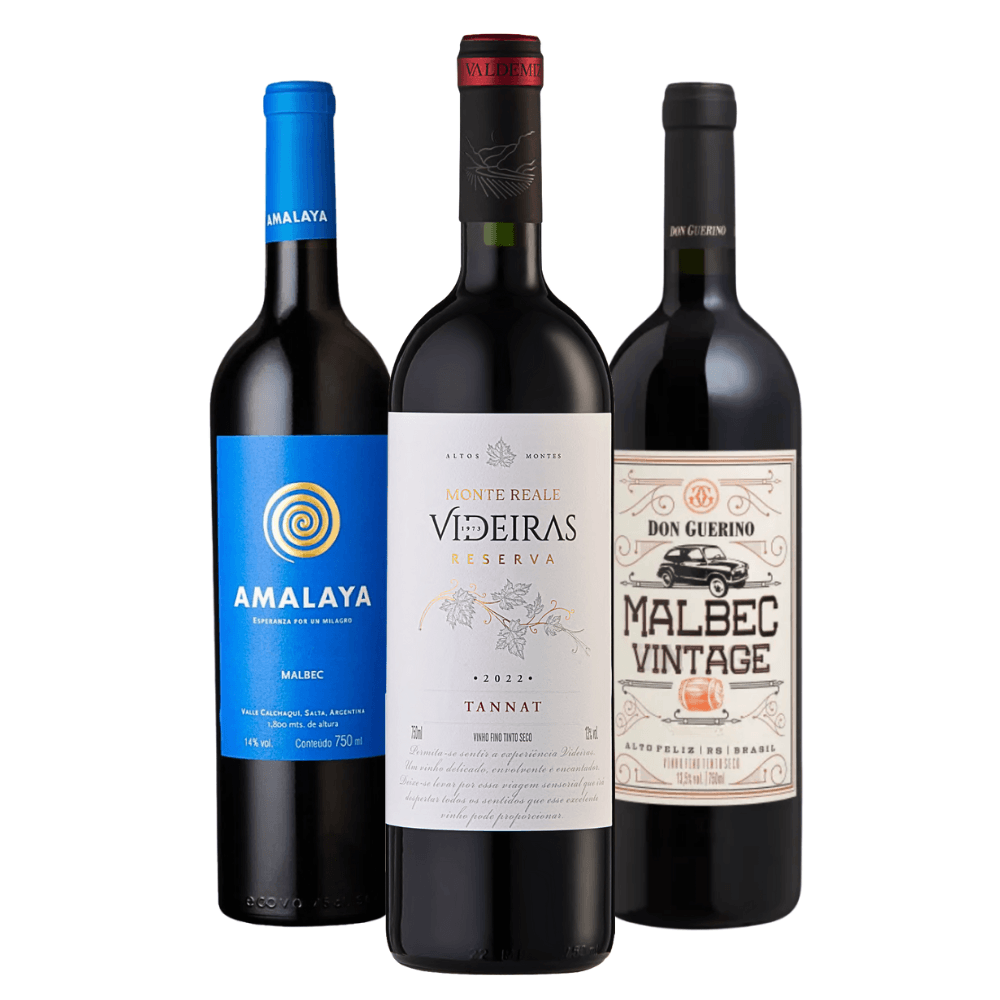 Kit Vinhos Tintos: Amalaya, Monte Reale, Don Guerino