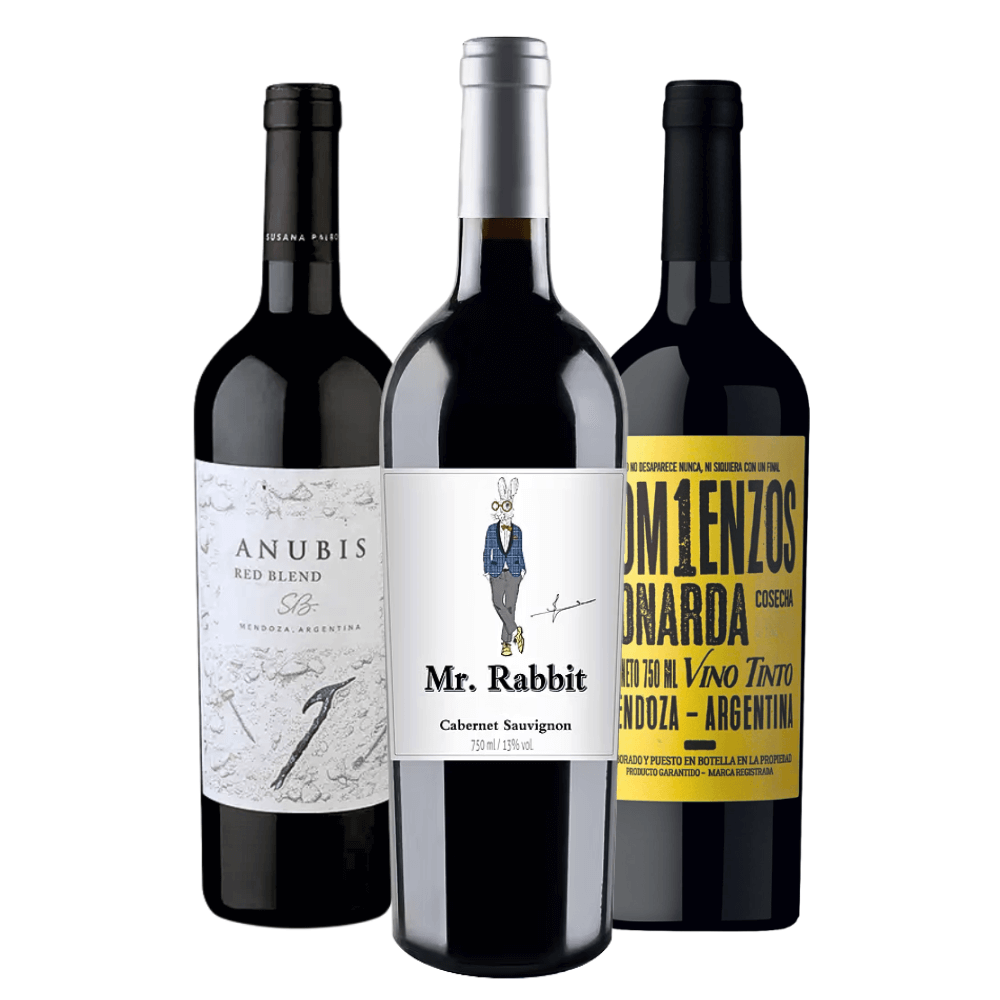 Kit Vinhos Tintos: Anubis, Mr. Rabbit, Crotta