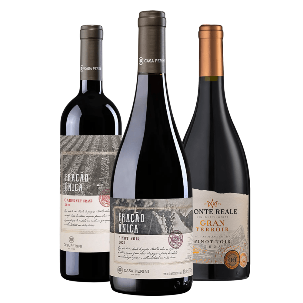 Kit Vinhos Tintos Brasileiros - 3 Unidades
