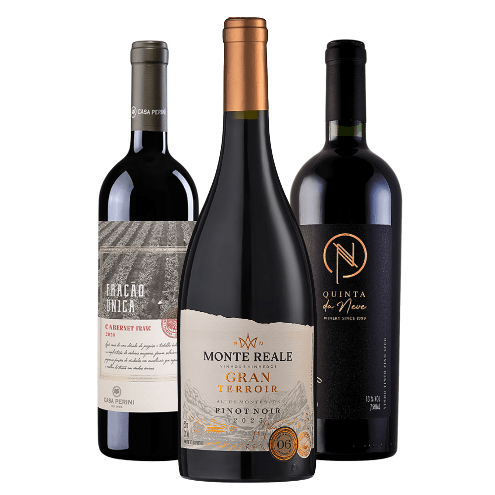 Kit Vinhos Tintos Brasileiros - 3 Unidades