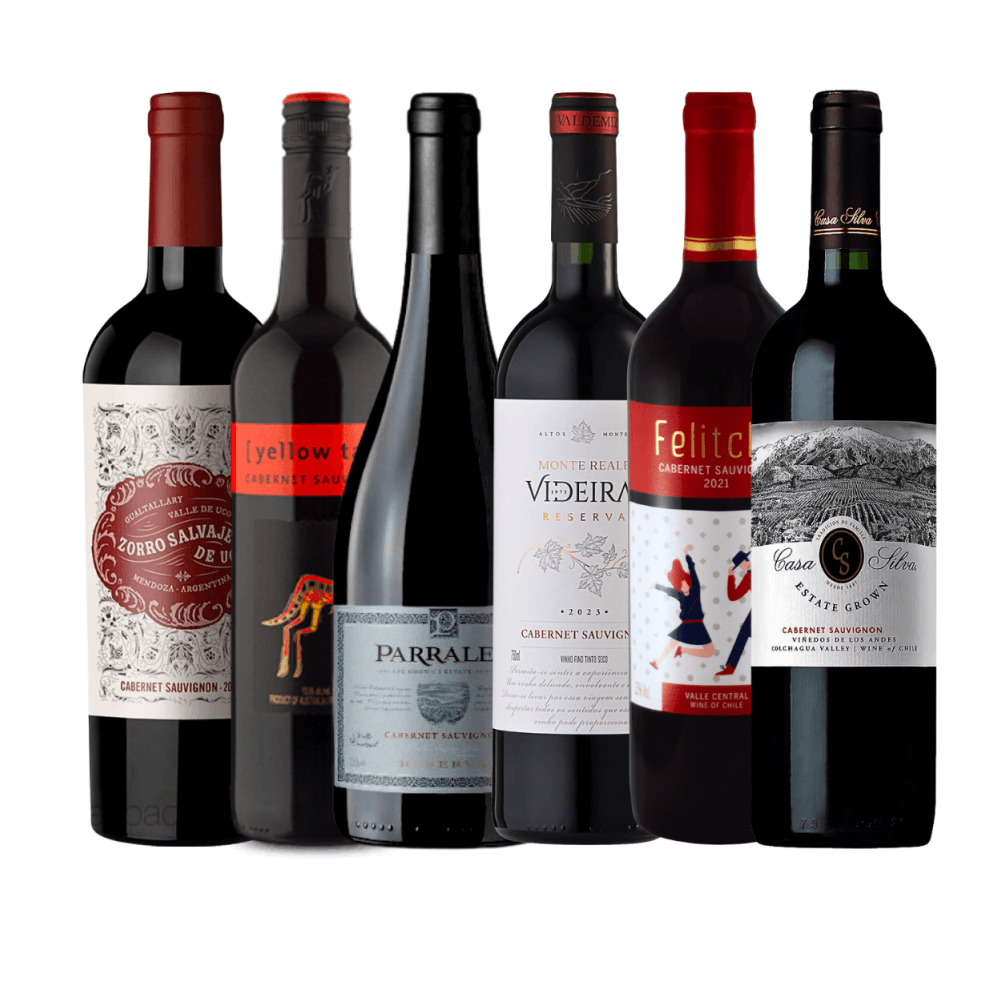 Kit Vinhos Tintos Cabernet Sauvignon - 6 Unidades